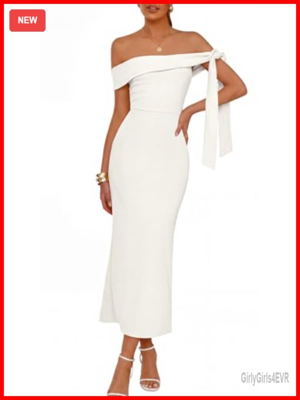 MEROKEETY Off Shoulder Bodycon Maxi Dress Wedding Guest Cocktail
